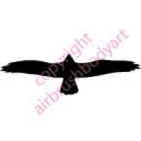 0006 eagle re-usable stencil stencils