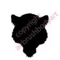 0007b leopard backing re-usable stencil