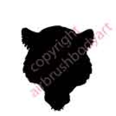 0007b leopard backing re-usable stencil