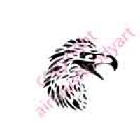 0010 eagle head re-usable stencil