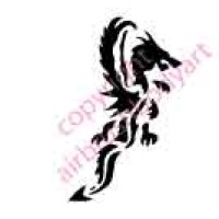 0022 dragon re-usable stencil