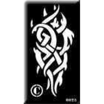 0025 tribal re-usable stencil