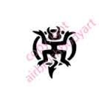 0048 tribal re-usable stencil