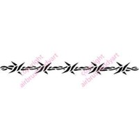0049 barbed wire armband re-usable stencil