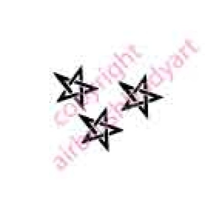 6255 3 star re-usable stencil