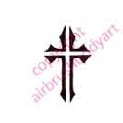 0108 cross re-usable stencil
