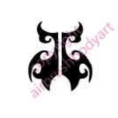 0116 tribal re-usable stencil