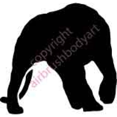 0125b tiger standing backing re-usable stencil