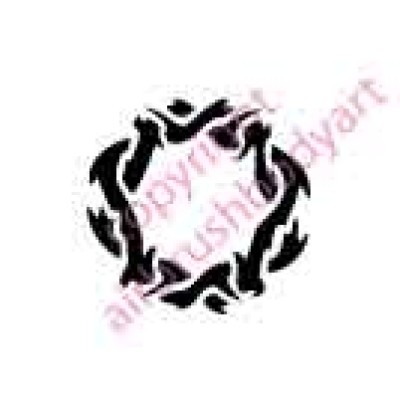 0137 belly button re-usable stencil