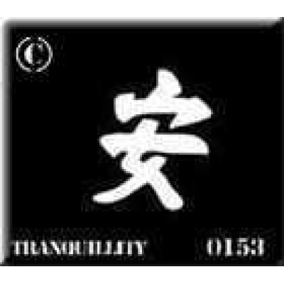 0153 reusable kanji / chinese writing tranquility stencil