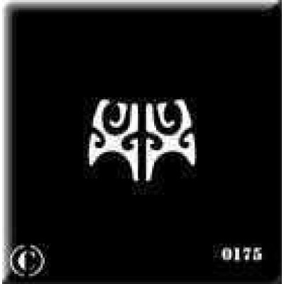 0175 reusable maori male stencil