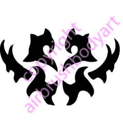 0228 tribal re-usable stencil