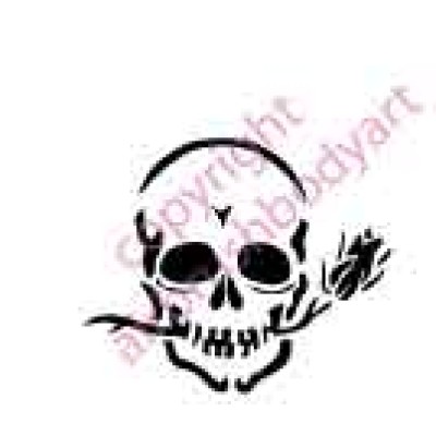 0507 skull with rose