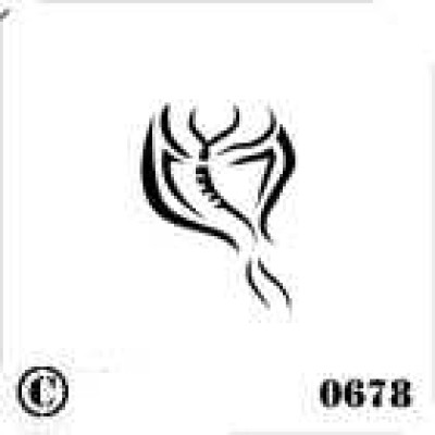 0678 reusable butterfly stencil