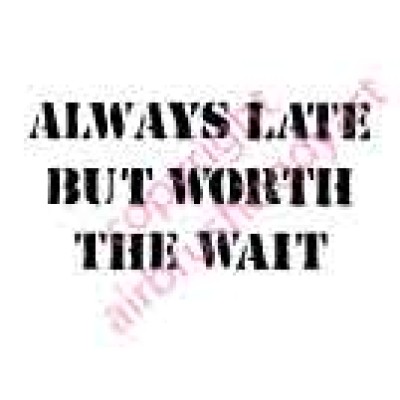 0813 always late but worth the wait