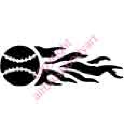 0974 baseball flames