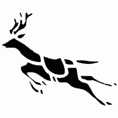 6028 reindeer reusable stencil