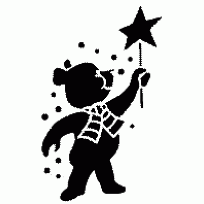 6033 teddy and wand reusable stencil