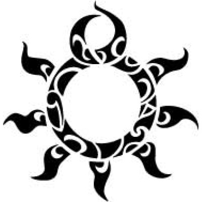 6087 tribal sun stencil