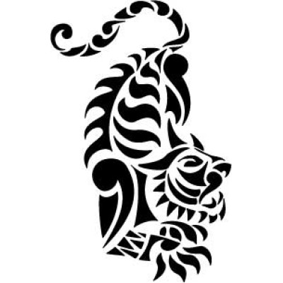 6089 tribal tiger stencil
