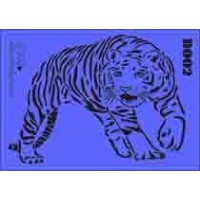 b02 xxl tiger stencil 250mm x 350mm