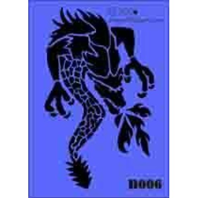 b06 xxl dragon stencil 250mm x 350mm