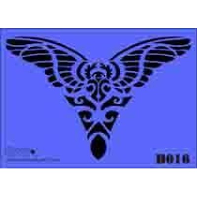 b16 xxl back stencil 250mm x 350mm