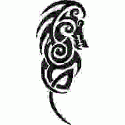 6120 tribal dragon reusable stencil