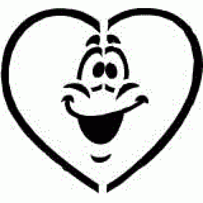 6139 smiley heart reusable stencil