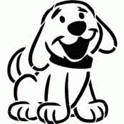 6146 dog reusable stencil