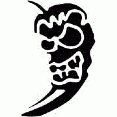 6151 angry hot chilli pepper reusable stencil