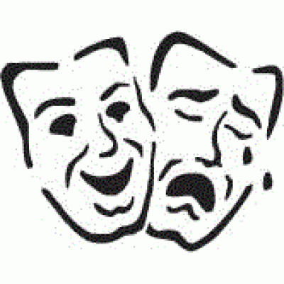 6156 comedy tragedy faces reusable stencil 