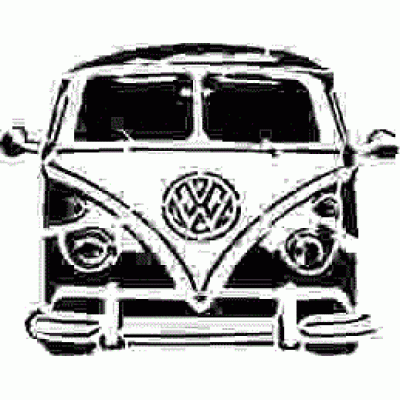 6165 vw camper reusable stencil