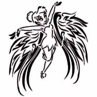 6203 reusable fairy stencil