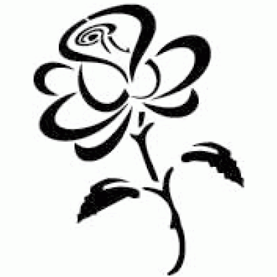 6208 reusable rose stencil
