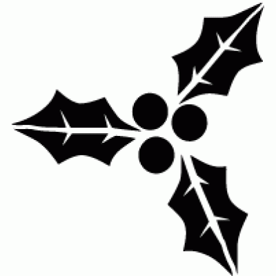 6214 holly christmas reusable stencil