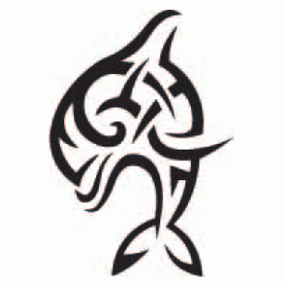 6216 tribal dolphin reusable stencil