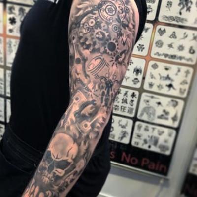 Tattoo Sleeve Stencil