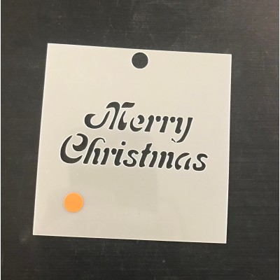 merry christmas word stencil