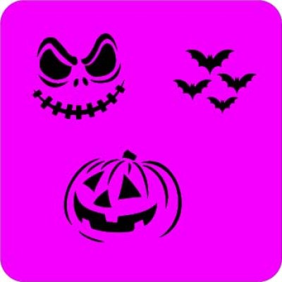 mixed halloween reusable  face painting stencil
