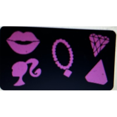 Barbie style stencil 