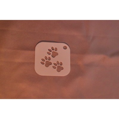 2032 Paw Prints Re-Usable Stencil