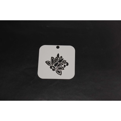 2065 Henna Inspired Flower Re-Usable Stencil