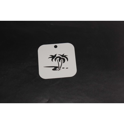 2069 Tropical Island Re-Usable Stencil