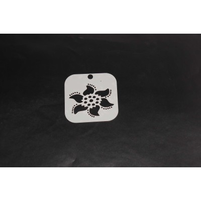 2073 Henna Inspired Flower Re-Usable Stencil