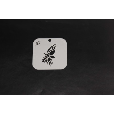 2074 Henna Inspired Flower Re-Usable Stencil