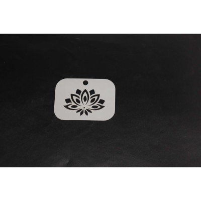 2082 Lotus Flower Re-Usable Stencil