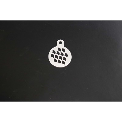 2155 Mermaid Scale Texture Re-Usable Stencil