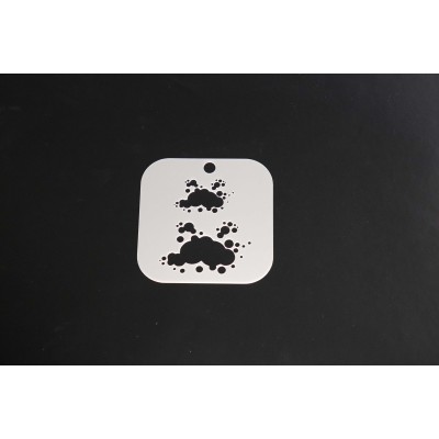 2156 Clouds Re-Usable Stencil