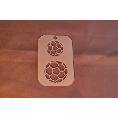 3002 Footballs Re-Usable Stencil